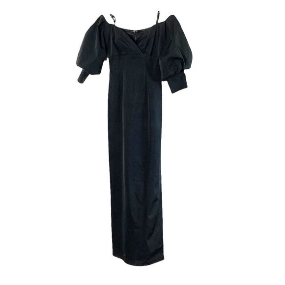 Aidan Maddox Dress Women’s Formal Floor Length Off Shoulder Puff Sleeve Gown 0 - Picture 5 of 12